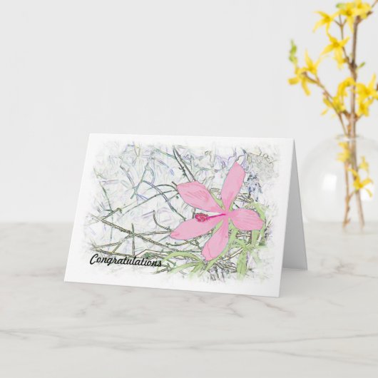 Gefeliciteerd Afstuderen van de middelbare school  Kaart (Gele Bloem)