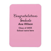 Gefeliciteerd afstuderen Voeg naam toe Class Year  Magneet (Verticaal)