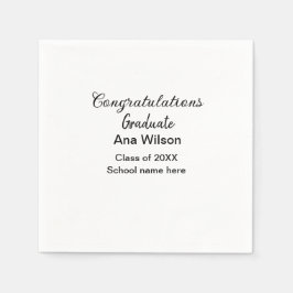 Gefeliciteerd afstuderen Voeg naam toe Class Year  Servet