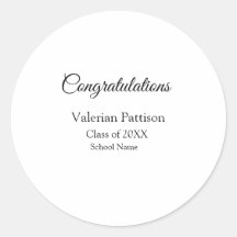 Gefeliciteerd afstuderen voeg schoolnaam eenvoudig