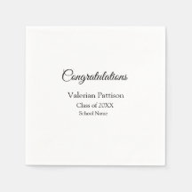 Gefeliciteerd afstuderen voeg schoolnaam eenvoudig