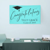 Gefeliciteerd, Afstuderen voor de Black op Aqua Spandoek (Beurs)