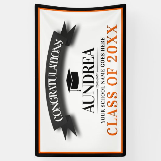 Gefeliciteerd, Afstuderen voor leerlingen Spandoek (Verticaal)