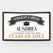 Gefeliciteerd, Afstuderen voor leerlingen Spandoek (Horizontaal)