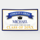 Gefeliciteerd, Afstuderen voor leerlingen Spandoek (Horizontaal)