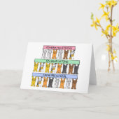 Gefeliciteerd Afstuderen voorschoolse Kaart (Gele Bloem)