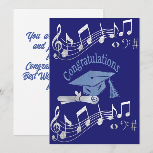 Gefeliciteerd Afstuderen wenskaart: Feestdagenkaart (Voorkant / Achterkant)