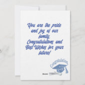 Gefeliciteerd Afstuderen wenskaart: Feestdagenkaart (Achterkant)