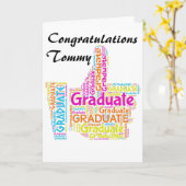 Gefeliciteerd Afstuderen Wenskaart Kaart (Gele Bloem)