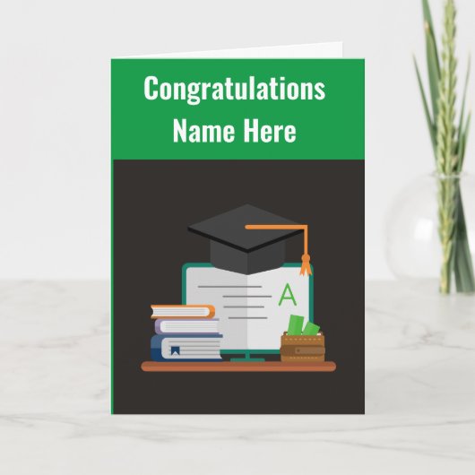 Gefeliciteerd Afstuderen Wenskaart Kaart (Voorkant)