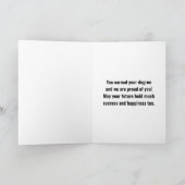 Gefeliciteerd Afstuderen Wenskaart Kaart (Binnen)