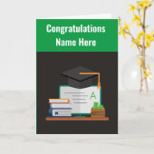 Gefeliciteerd Afstuderen Wenskaart Kaart (Gele Bloem)