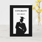 Gefeliciteerd Afstuderen Wenskaart Kaart (Gele Bloem)