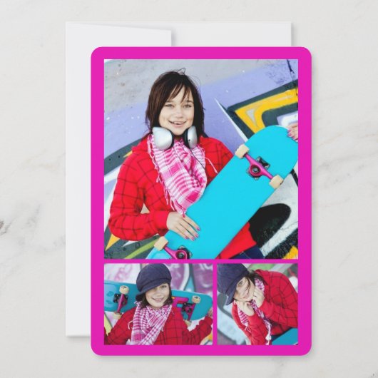 Gefeliciteerd Afstuderen Yellow Cutout Photo Afstu Kaart (Achterkant)