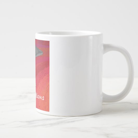 Gefeliciteerd, Afstuderen zwart en rood Grote Koffiekop (Rechts)