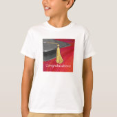Gefeliciteerd, Afstuderen zwart en rood T-shirt (Voorkant)