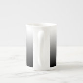 Gefeliciteerd Afstuderen Zwart & Wit Gradient & Pe Porselein Kop (Achterkant)