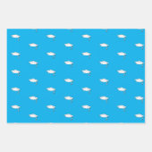 Gefeliciteerd Afstuderende Naam Blauw Witte Afstud Inpakpapier Vel (Voorkant 3)