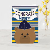 Gefeliciteerd - Air Force Officer / neef Kaart (Gele Bloem)