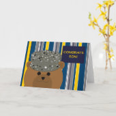 Gefeliciteerd Air Force Son Kaart (Gele Bloem)