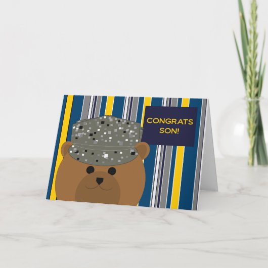 Gefeliciteerd Air Force Son Kaart (Voorkant)