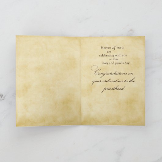 Gefeliciteerd, Angels bij Altar Kaart (Binnen)