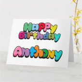 Gefeliciteerd Anthony Kaart (Gele Bloem)
