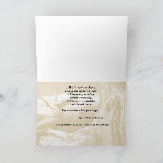 Gefeliciteerd Apache Blessing Mountain Kaart (Binnen)