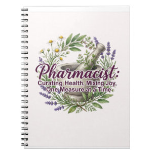 Gefeliciteerd apotheker nieuwe baan notitieboek