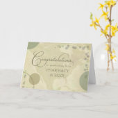 Gefeliciteerd apothekersschool - neutrale kleuren kaart (Gele Bloem)