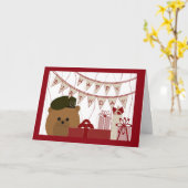 Gefeliciteerd, Army Green Baret Soldier! Kaart (Gele Bloem)