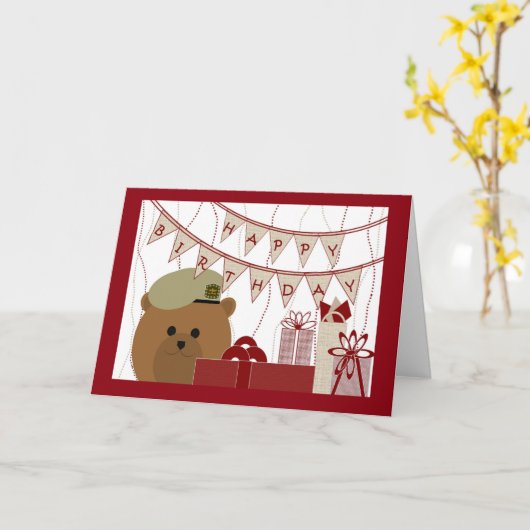 Gefeliciteerd, Army Ranger Soldier! Kaart (Gele Bloem)