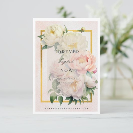 Gefeliciteerd Art Kaart (Staand voorkant)