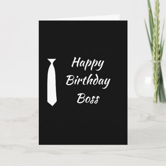 GEFELICITEERD BAAS MET JE VERJAARDAG KAART (Voorkant)