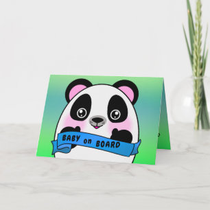 Gefeliciteerd baby Birth Wish Happy Panda Kaart