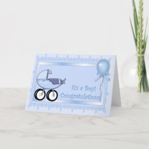 Gefeliciteerd, Baby Boy Card Kaart