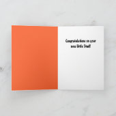 Gefeliciteerd Baby Boy ( Carpenter Theme) Kaart (Binnen)