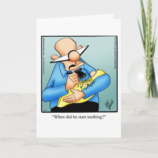 Gefeliciteerd Baby Boy Kaart "Spectickles" (Voorkant)