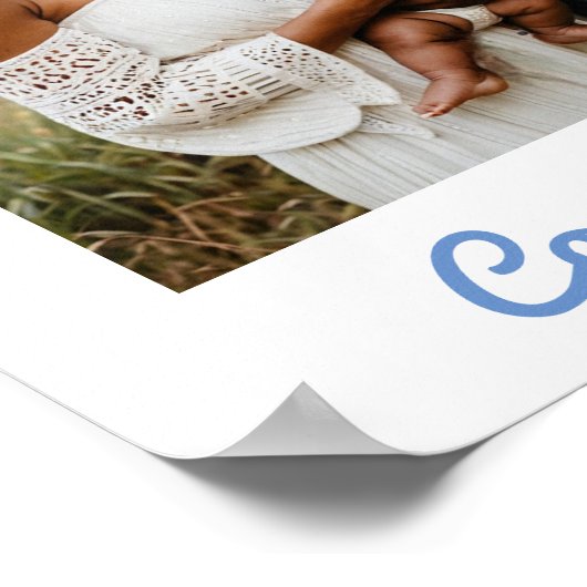 Gefeliciteerd Baby Boy Poster (Hoek)