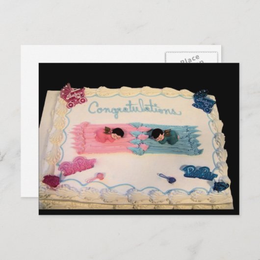 Gefeliciteerd Baby! Briefkaart (Voorkant / Achterkant)