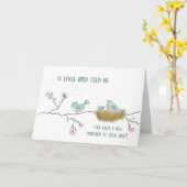 Gefeliciteerd baby Een vogeltje vertelde me dat Kaart (Gele Bloem)