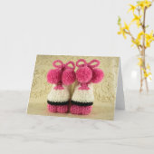 Gefeliciteerd, Baby Girl (Roller Schaatsen Booties Kaart (Gele Bloem)