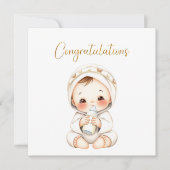 Gefeliciteerd Baby Kaart (Voorkant)