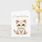 Gefeliciteerd Baby Kaart (Gele Bloem)