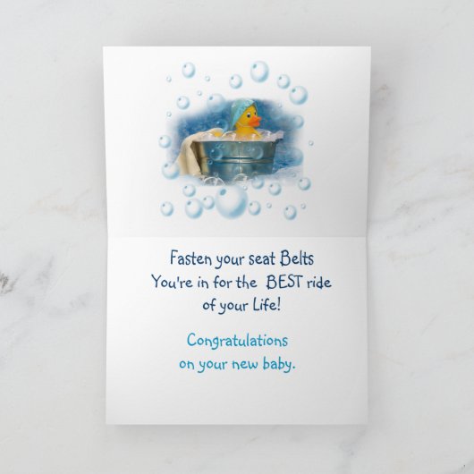 Gefeliciteerd/Baby Kaart (Binnen)