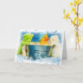 Gefeliciteerd/Baby Kaart (Gele Bloem)