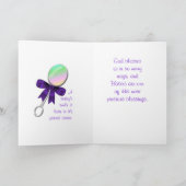 Gefeliciteerd Baby Kaart- aanpassen Kaart (Binnen)