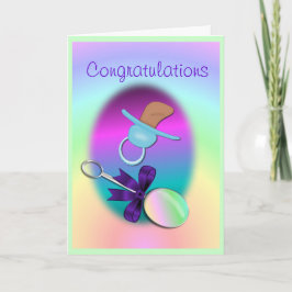 Gefeliciteerd Baby Kaart- aanpassen Kaart