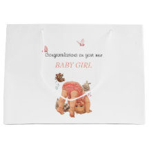 Gefeliciteerd Baby Meisje Roze Broekje Vlinders