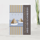 Gefeliciteerd Baby Sailor Kaart (Voorkant)